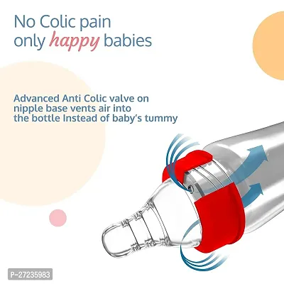 Luvlap Anti-Colic Wide Neck Natura Flo Baby Feeding Bottle, 150ml, New Born / Infants / Toddler upto 3 years, Stars, BPA Free-thumb4