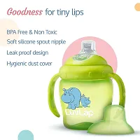 LuvLap Hippo Sipper 225ml - Green-thumb3