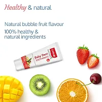Luv Lap Naturals 100% Natural Baby Toothpaste 50g, Bubble Fruit Flavour, SLS  Fluoride Free Kids Toothpaste, Removes Plaque, Prevents Bacteria, Ensures White Teeth, Neutral pH, 12M+-thumb4