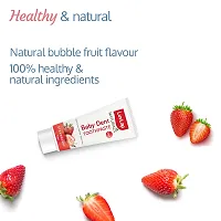 LuvLap Naturals 100% Natural Baby Toothpaste 50G, Strawberry Flavour, SLS  Fluoride Free Kids Toothpaste, Removes Plaque, Prevents Bacteria, Ensures White Teeth, Neutral Ph, 12M+-thumb1