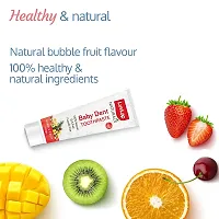 LuvLap Naturals 100% Natural Baby Toothpaste 100g, Bubble Fruit Flavour, SLS  Fluoride Free Kids Toothpaste, Removes Plaque, Prevents Bacteria, Ensures White Teeth, Neutral pH, 12M+-thumb2