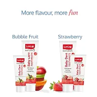Luv Lap Naturals 100% Natural Baby Toothpaste 100g, Strawberry Flavour, SLS  Fluoride Free Kids Toothpaste, Removes Plaque, Prevents Bacteria, Ensures White Teeth, Neutral pH, 12M+-thumb1