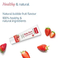 Luv Lap Naturals 100% Natural Baby Toothpaste 100g, Strawberry Flavour, SLS  Fluoride Free Kids Toothpaste, Removes Plaque, Prevents Bacteria, Ensures White Teeth, Neutral pH, 12M+-thumb4