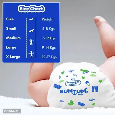 Bumtum Baby Diaper Pants with Double Layer Leakage Protection - 4 to 8 Kg (78 Count, Smal)-thumb4