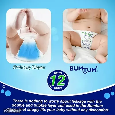 Bumtum Baby Diaper Pants, Medium Size, 72 Count, Double Layer Leakage Protection Infused With Aloe Vera, Cottony Soft High Absorb Technology-thumb5