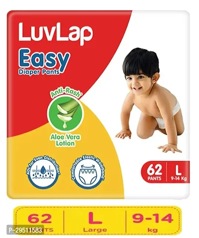 LuvLap Easy Diaper Pants, Large, Pack of 62, For Babies upto 9-14Kg