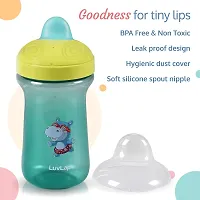 LuvLap Happy Hippo Hard Spout Sipper for Infant 300ml-thumb3