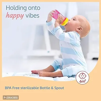 LuvLap Happy Hippo Hard Spout Sipper for Infant 300ml-thumb5