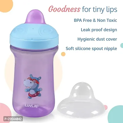 LuvLap Happy Hippo Hard Spout Sipper for Infant 300ml-thumb4