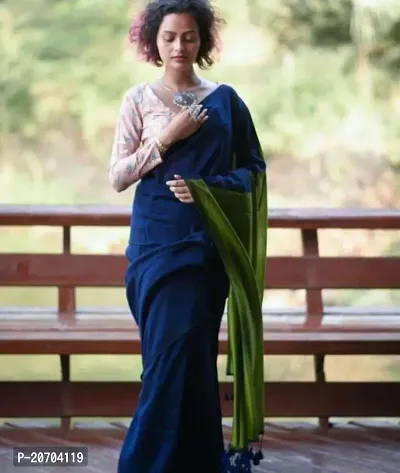 Beautiful Cotton Saree Without Blouse Piece-thumb0