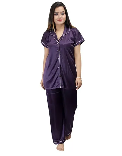 Hot Selling Satin Night Suits Women's Nightwear 