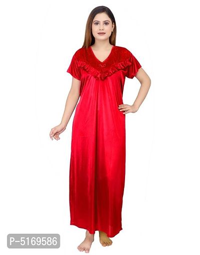 ATTRACTIVE SATIN TRENDY NIGHTY-thumb0