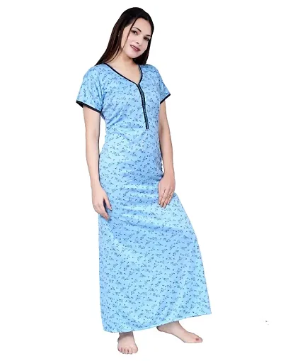 Women Printed Nighty/Night Gown