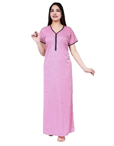 Stylish Hosiery Long Chain Night Gown/Nighty