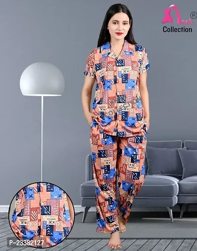 Latest Night Suit For Women Including Pockets Gives Your Fabulous Look With Free Scrunchies
