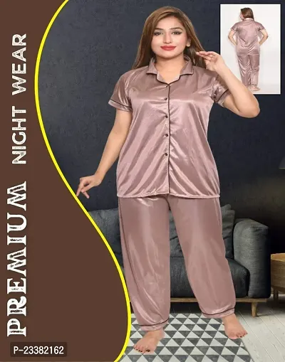 Premium Stylish Satin Night Suit For Women