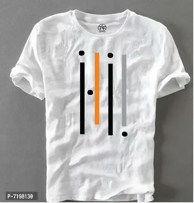 Stylish Trendy Round Neck T-shirt For BoysMen-thumb0