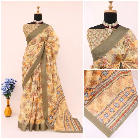 Alluring Cotton Saree with Blouse piece 