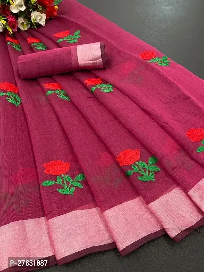 Classic Chanderi Cotton Printed Saree with Blouse piece