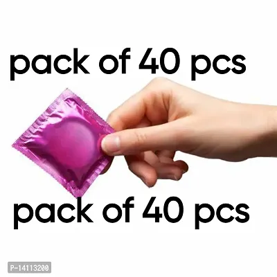 new pack of condoms for sex 40 pcs. combo extra primium slim and thin condoms-thumb0