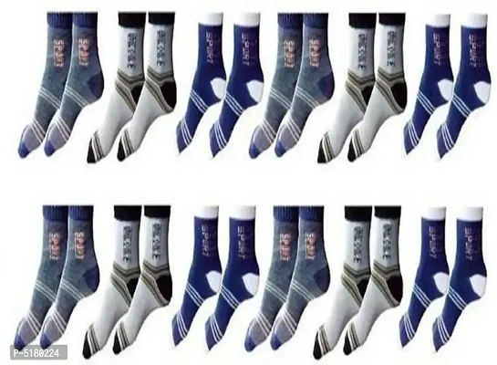 New Edition Cotton Socks For Men ( PACK OF 12 )-thumb0