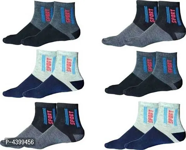 Fashionable New Edition Cotton Socks ( PACK OF 12 ) For Men and Woman