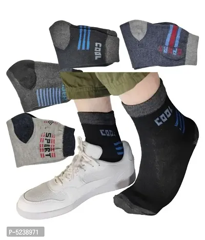 Stylish New Edition Cotton Socks For Men ( PACK OF 6 )-thumb0