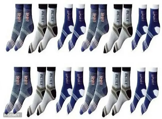 Man & Woman Traditional New Edition super quality Cotton sport Socks For Men( PACK OF 12 pair )-thumb0