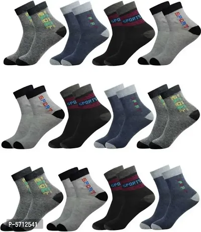 New Edition Cotton Socks For Men  Woman ( PACK OF 12 )-thumb0