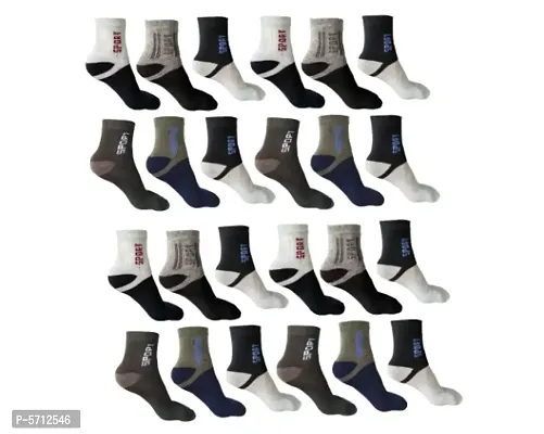 New Edition Cotton Socks For Men & Woman ( PACK OF 12 )