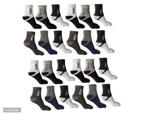 New Edition Cotton Socks For Men & Woman ( PACK OF 12 )-thumb0