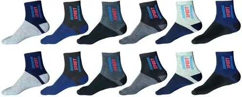 Stylish Combo Packs Of 12 Pairs Socks For Men & Women