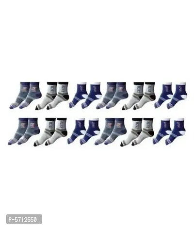 New Edition Cotton Socks For Men  Woman ( PACK OF 12 )