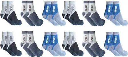 Trendy Cotton Socks For Men ( Pack Of 12 Pair)