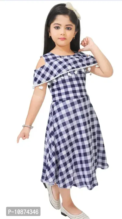 Stylish Fancy Cotton Blend Frocks Dresses For Kids Pack Of 1