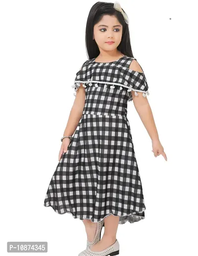 Stylish Fancy Cotton Blend Frocks Dresses For Kids Pack Of 1-thumb0