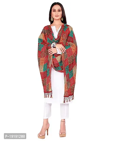 Women Art Silk Printed Bandhani Dupatta-thumb0