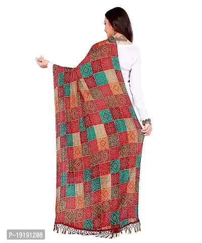 Women Art Silk Printed Bandhani Dupatta-thumb3