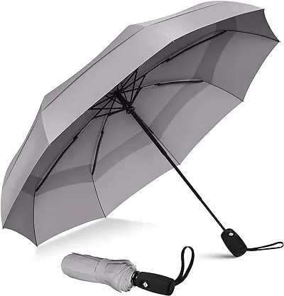 Windproof Travel Umbrellas for Rain - Lightweight, Strong, Compact with &amp; Easy Auto Open/Close Button for Single Hand Use - for Men &amp; Women