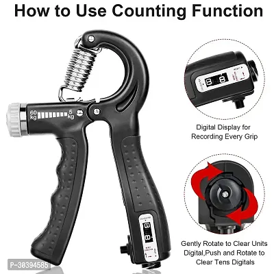 Hand Grip Strength Trainer Adjustable Resistance 5 to 60 Kg-thumb4