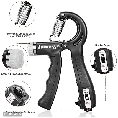 Hand Grip Strength Trainer Adjustable Resistance 5 to 60 Kg-thumb2