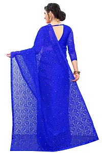 Stylish Net Embellished Bollywood Women Saree with Blouse Piece-thumb1