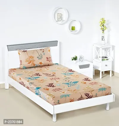Unique Single bed Flat Bedheet with 1 pillow cover-thumb0
