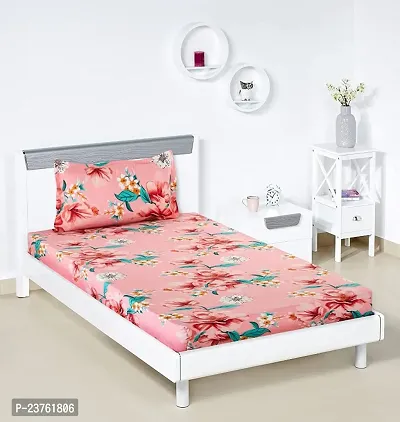 Unique Single bed Flat Bedheet with 1 pillow cover