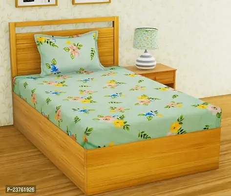 Trendz Single bed fitted  1 Bedsheet with 1 pillow cover