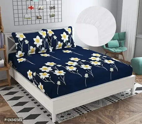 Stylish Double Bedsheets with Pillow Covers-thumb0