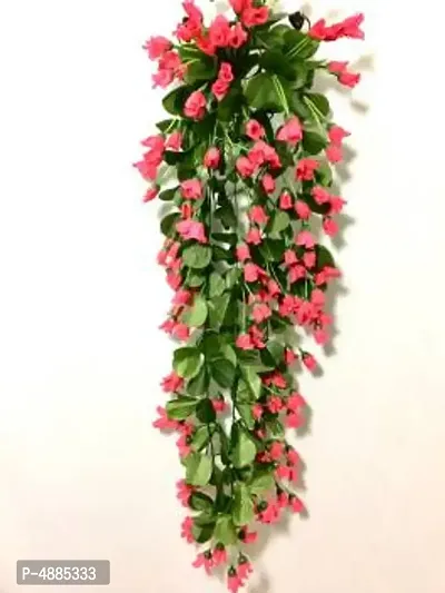 Nutts Artificial Hanging  Rose Shaped Flowers (Pink, 1 Piece)
