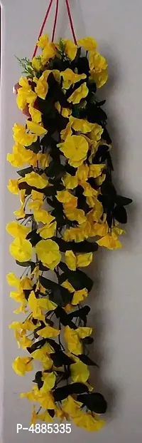 Nutts Artificial Hanging  daffodil Shaped Flowers (Yellow, 1 Piece)