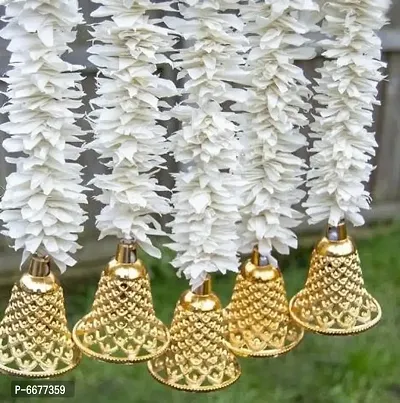Nutts Artificial Mogra Rajni gandha Flowers Garland Mala Heavy Door Valance (Pack of 6)