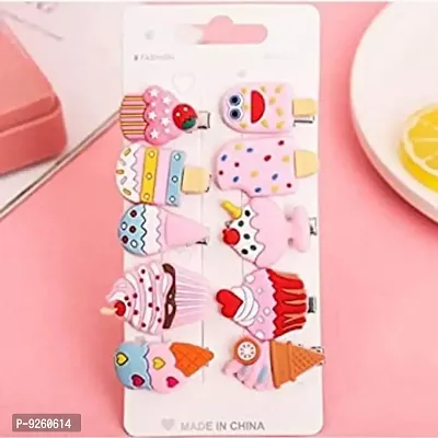 Nutts 10 pcs Cutest ice cream Hair Clips Set Baby Hairpin For Kids Girls-thumb0